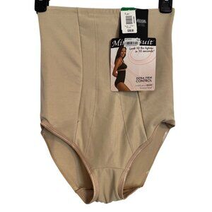 Miracle Suit Extra Control Size Large Nude Hi- Waisted Brief NWT $38